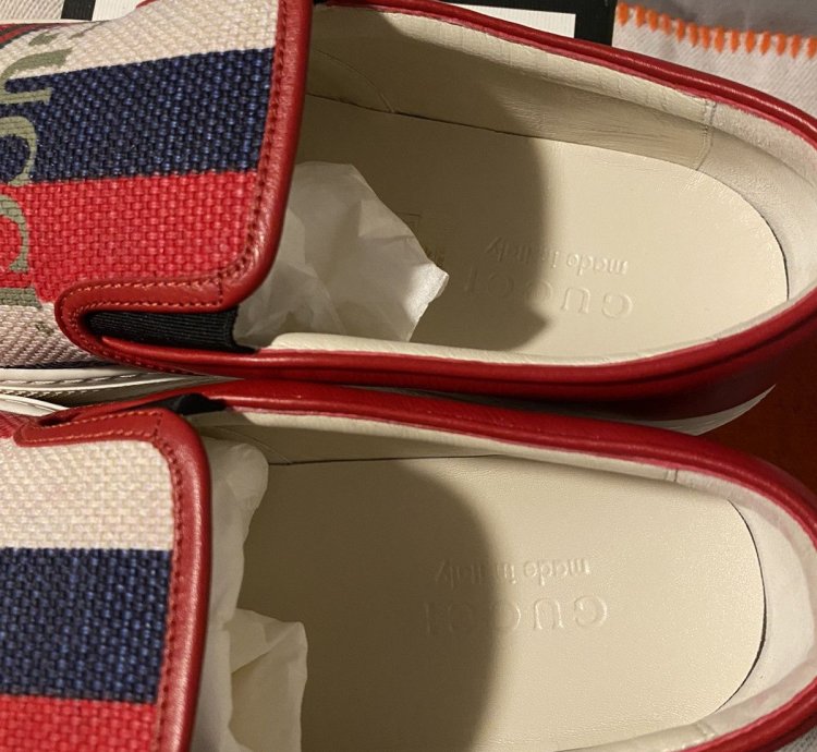 Gucci Sylvie Slip-On Red Sneakers