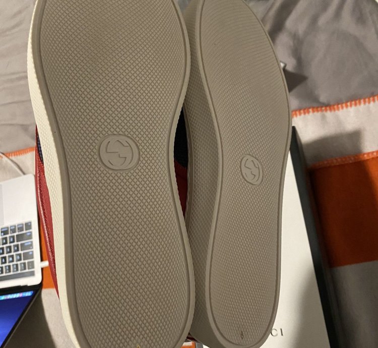 Gucci Sylvie Slip-On Red Sneakers