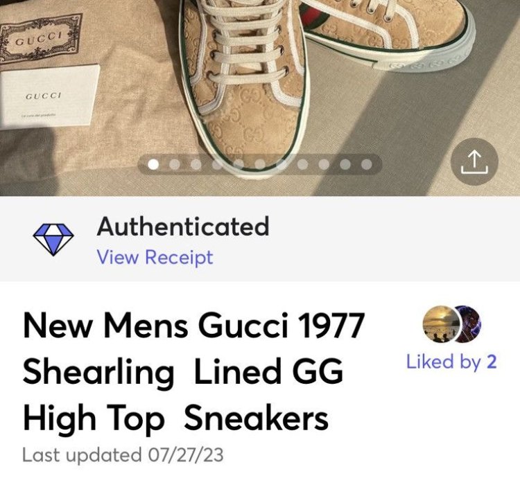 Gucci Tennis 1977 High Beige