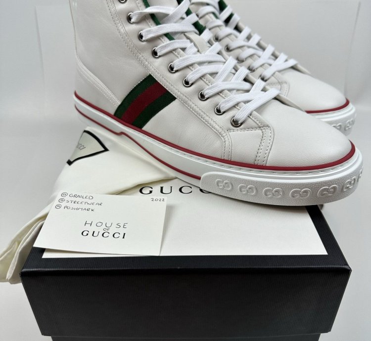Gucci Tennis GG High Top Sneakers