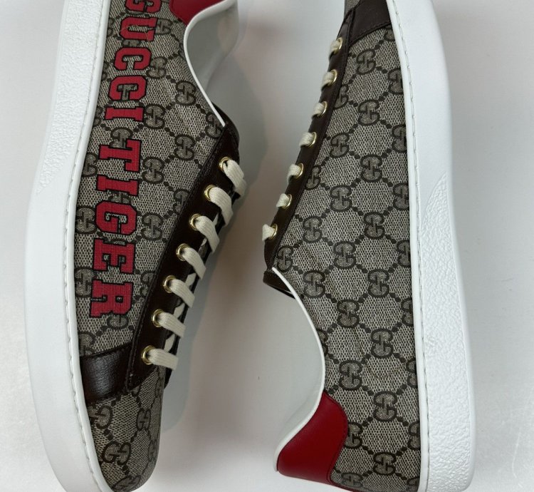 Gucci Tiger Ace Guccissima Pattern Sneakers