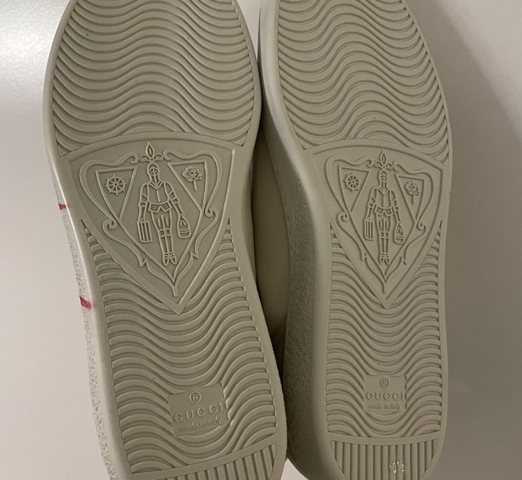 Gucci White Ace Blade Sneaker 11US