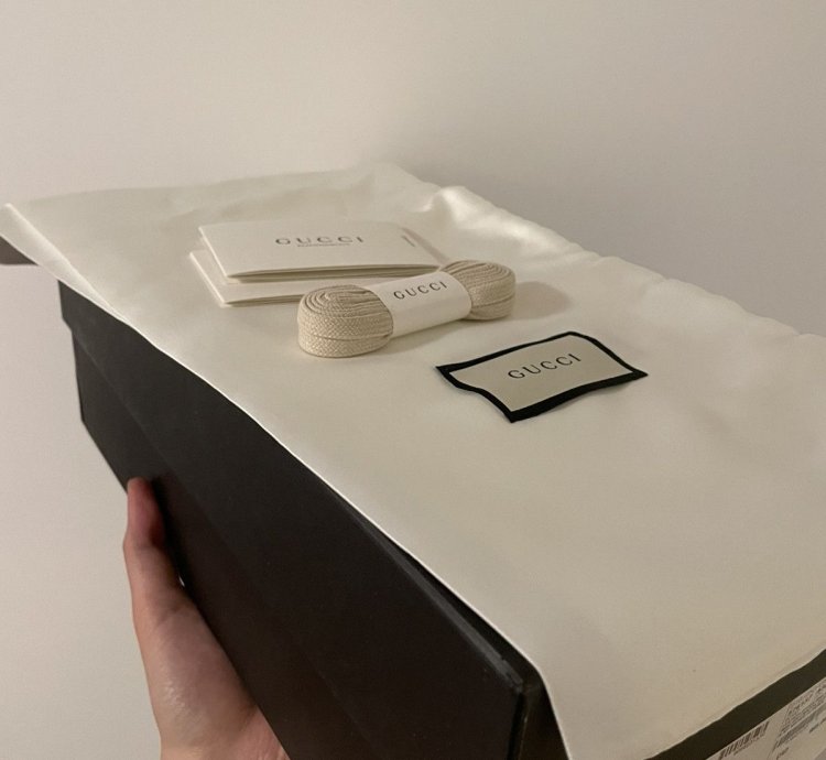Gucci White Ace Blade Sneaker 11US
