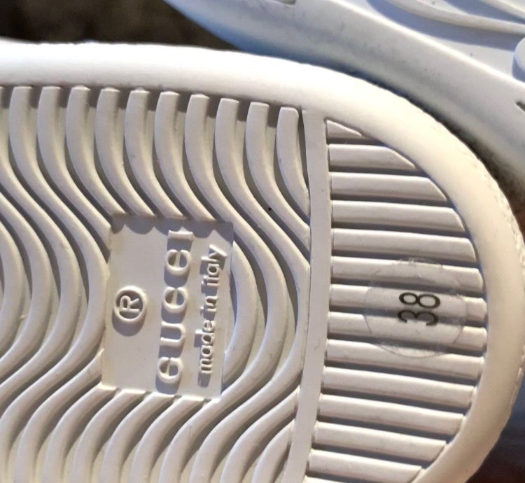 Gucci White Ace Elastic Band Striped Logo Low-top Sneakers