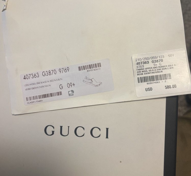 Gucci whool slip-on beige