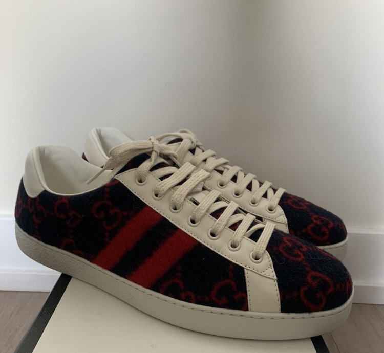 Gucci Wool GG Ace Sneaker