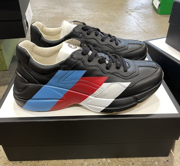 Guccy Rhyton Leather Sneaker NEW 1000