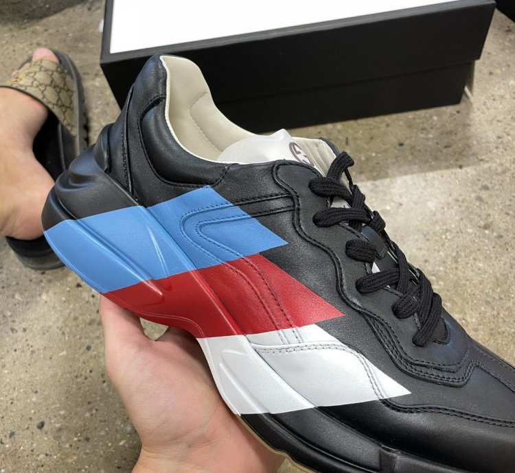 Guccy Rhyton Leather Sneaker NEW 1000