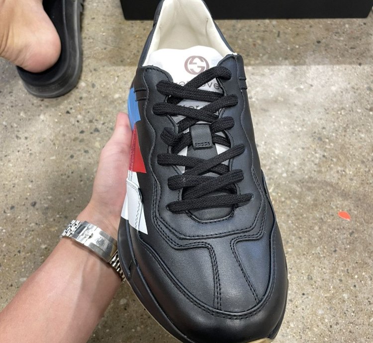 Guccy Rhyton Leather Sneaker NEW 1000