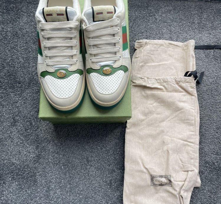 Men Screener White Leather