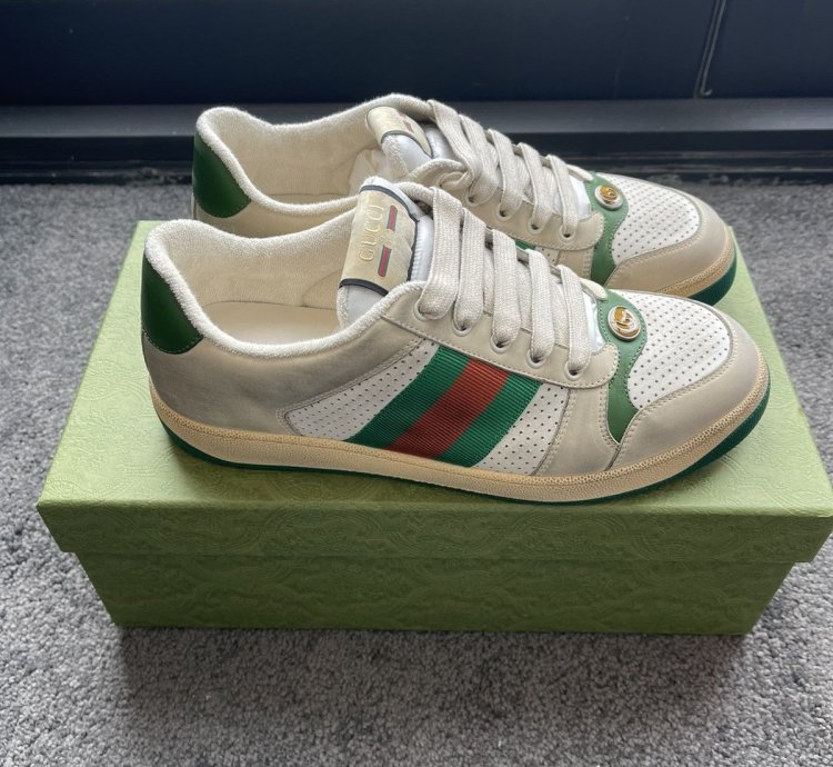 Men Screener White Leather