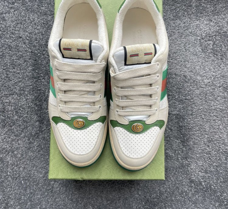 Men Screener White Leather