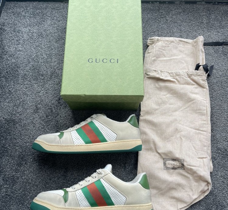 Men Screener White Leather