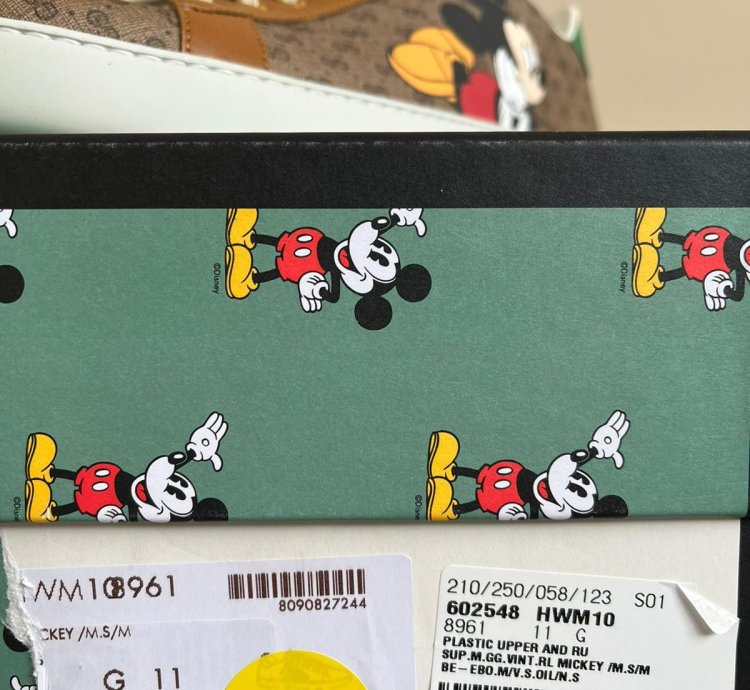 Mickey Mouse Low Top Sneakers in Brown Multicolor