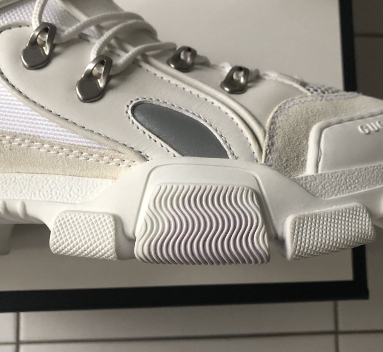 NEW 8 Flashtrek White Rubber Suede Mesh Sneakers Low Shoes