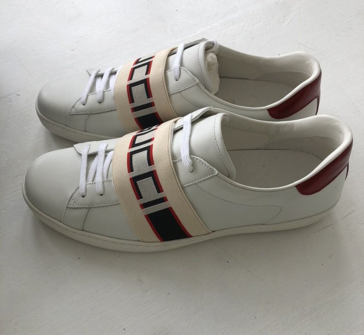 NEW Gucci 523469 Ace stripe sneaker