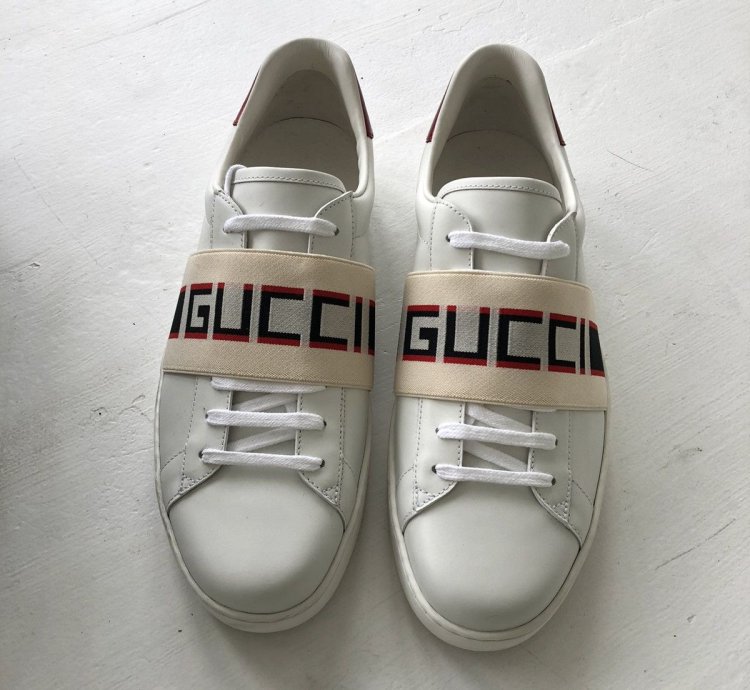 NEW Gucci 523469 Ace stripe sneaker