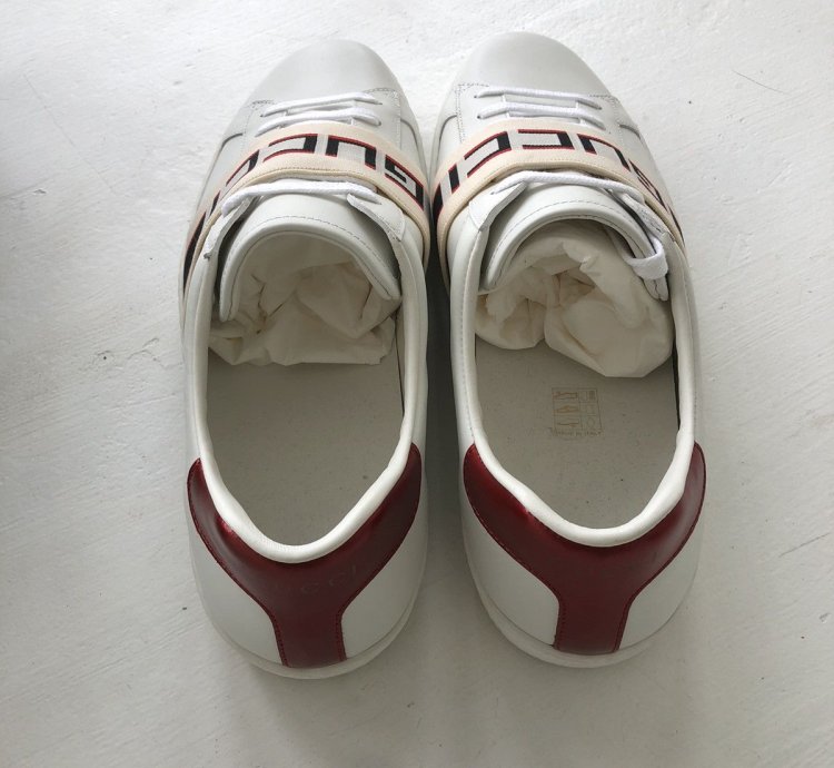NEW Gucci 523469 Ace stripe sneaker