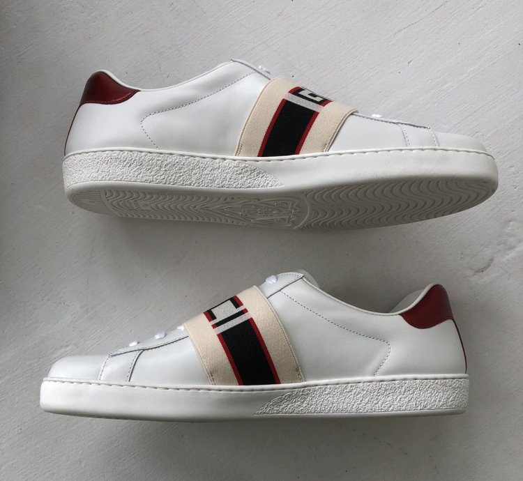 NEW Gucci 523469 Ace stripe sneaker