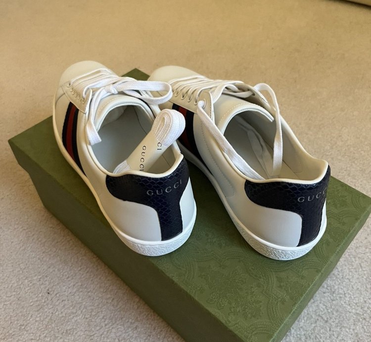 NEW Gucci Ace Leather Sneakers