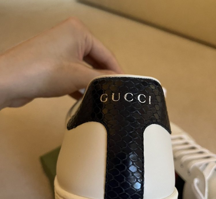 NEW Gucci Ace Leather Sneakers