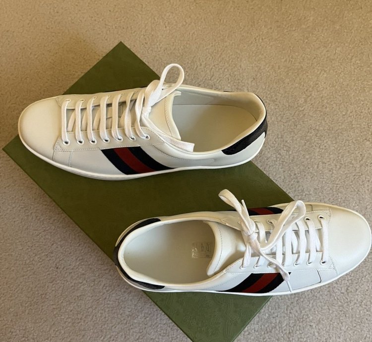 NEW Gucci Ace Leather Sneakers