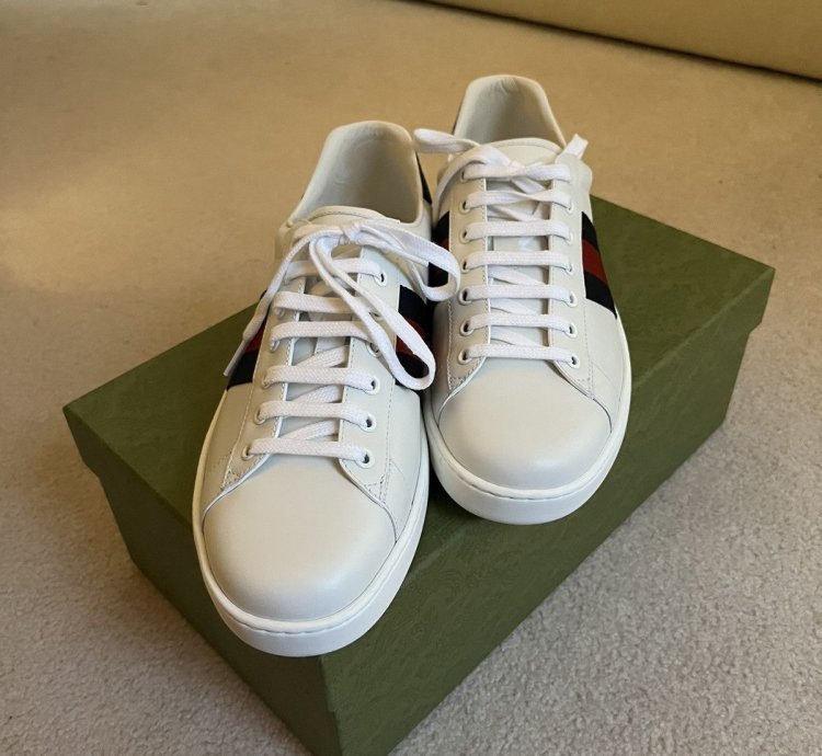 NEW Gucci Ace Leather Sneakers