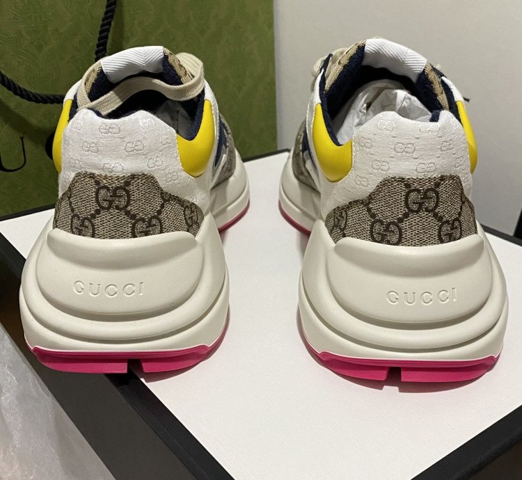 New Gucci Rhyton Leather Sneakers