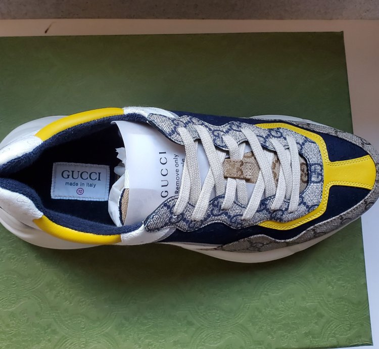 NIB Gucci Men Rhyton GG sneakers- 10 US 11