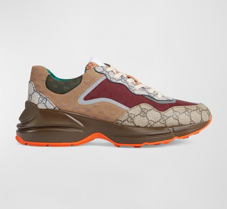 o1mt1gz0325 GG Rhyton Canvas Sneakers in Multicolor