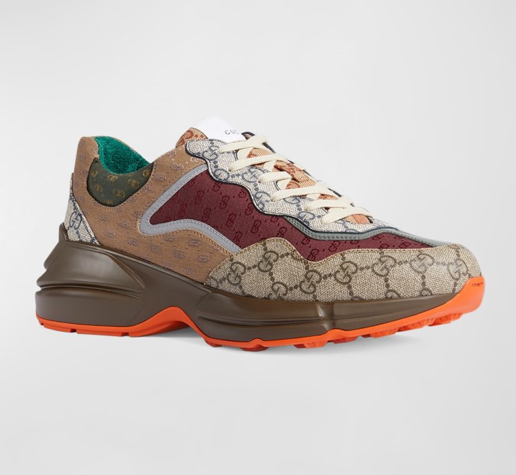 o1mt1gz0325 GG Rhyton Canvas Sneakers in Multicolor