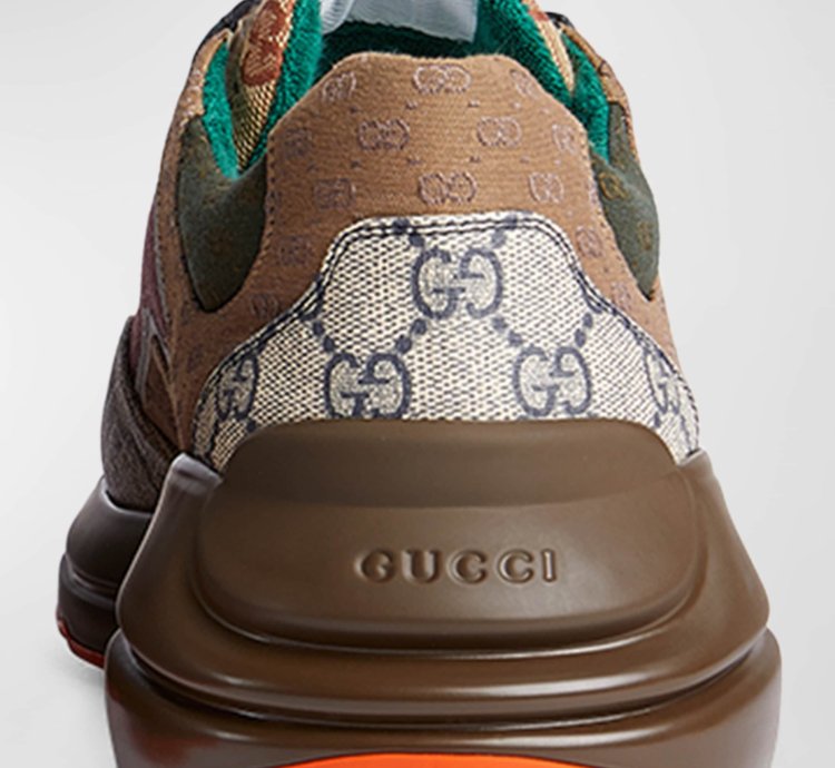 o1mt1gz0325 GG Rhyton Canvas Sneakers in Multicolor