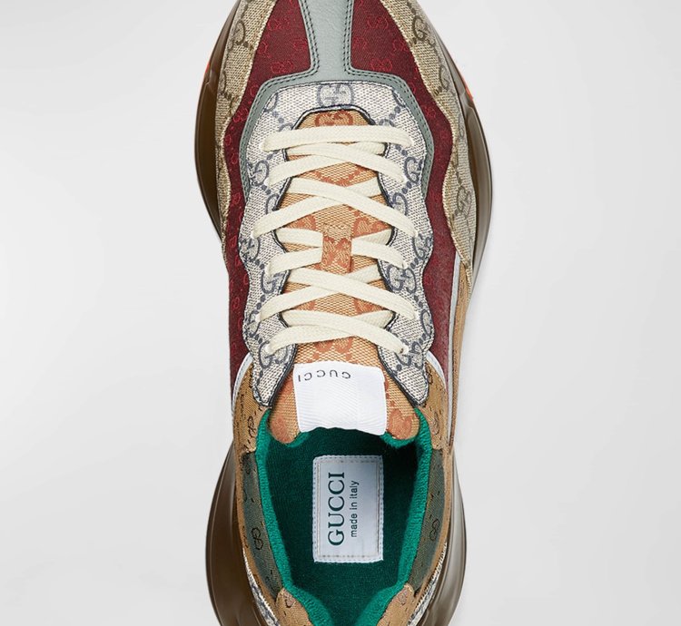 o1mt1gz0325 GG Rhyton Canvas Sneakers in Multicolor