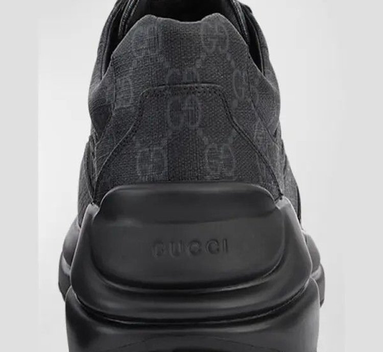 o1s1wg110325 Men GG Rhyton Sneakers in Black