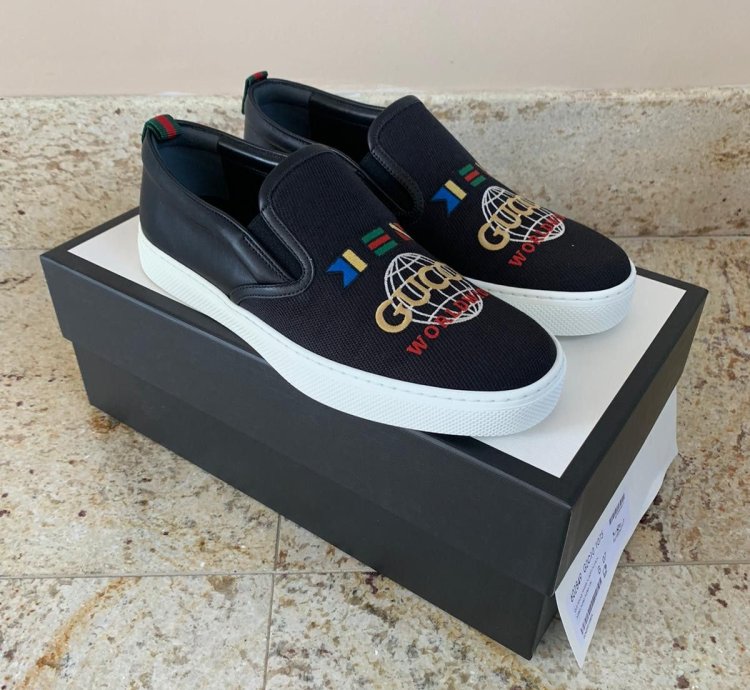 Old Tennis Tweed Sneaker in Black