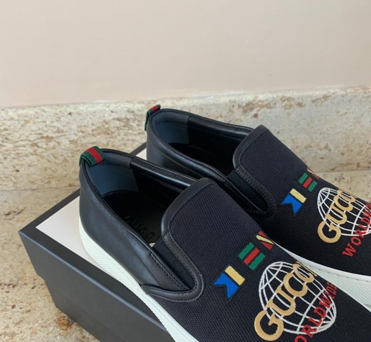 Old Tennis Tweed Sneaker in Black