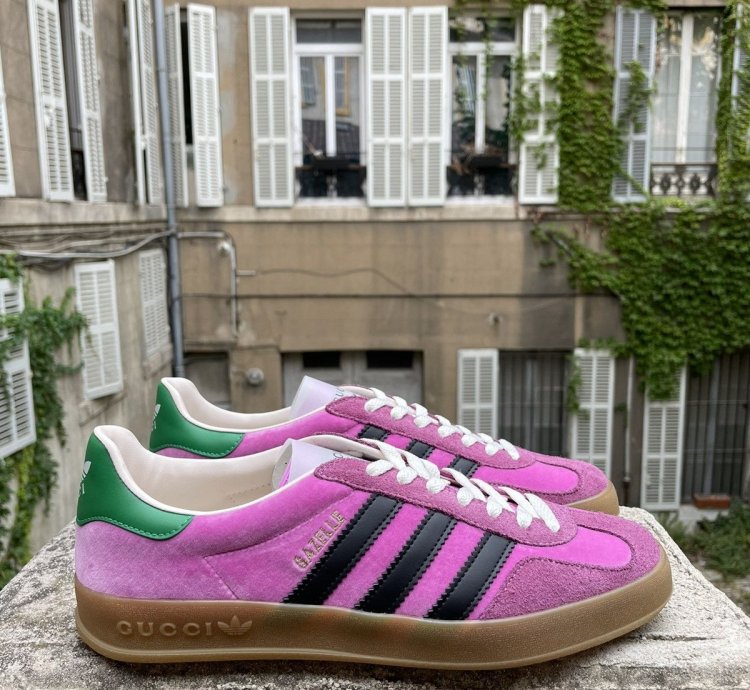 Rare adidas Gucci gazelle Pink 9us 42 2 3 brand new
