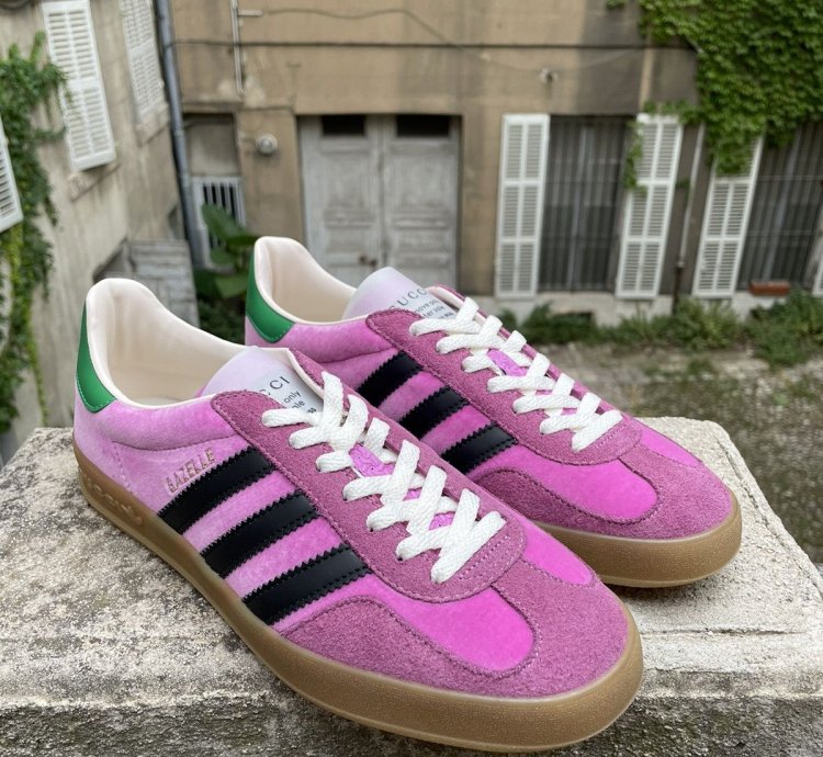 Rare adidas Gucci gazelle Pink 9us 42 2 3 brand new