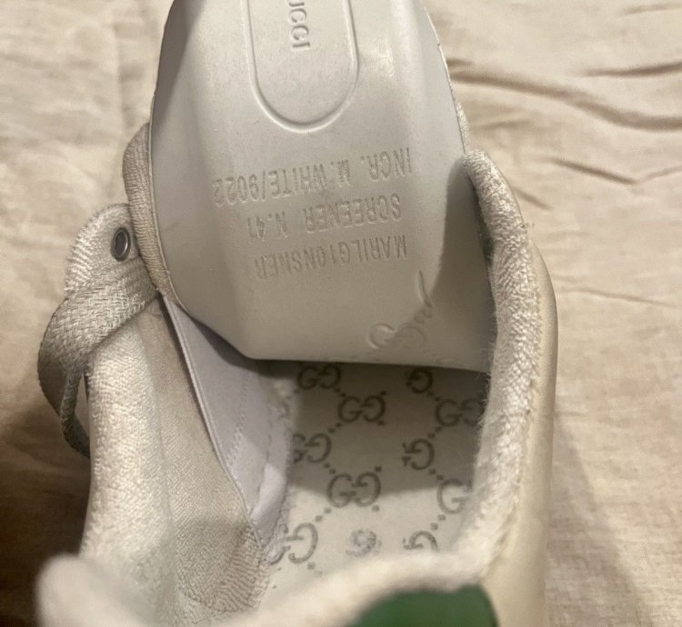 Rare Gucci Distressed Screener Sneaker Off White 41 5