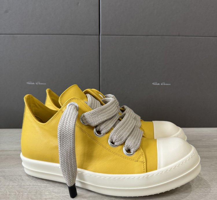 RICK OWENS RAMONE JUMBO LOW LEMON PORTERVILLE