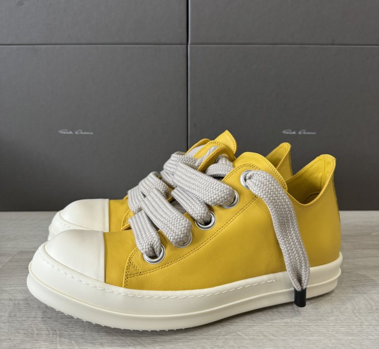 RICK OWENS RAMONE JUMBO LOW LEMON PORTERVILLE