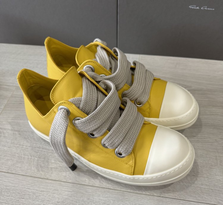 RICK OWENS RAMONE JUMBO LOW LEMON PORTERVILLE