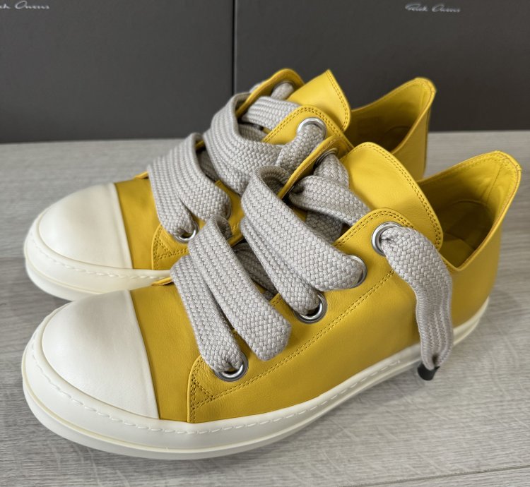 RICK OWENS RAMONE JUMBO LOW LEMON PORTERVILLE