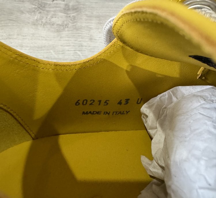 RICK OWENS RAMONE JUMBO LOW LEMON PORTERVILLE