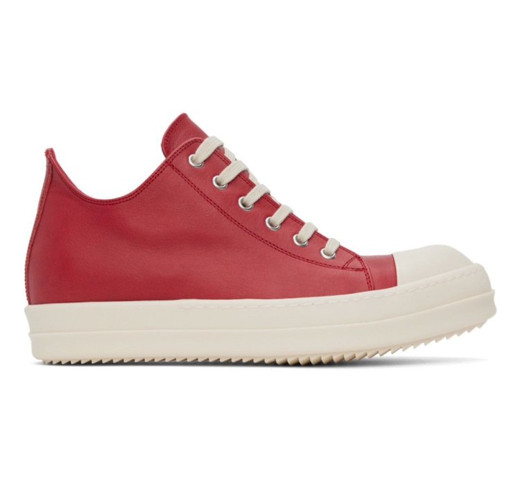 RICK OWENS RAMONE LOW CARDINAL RED