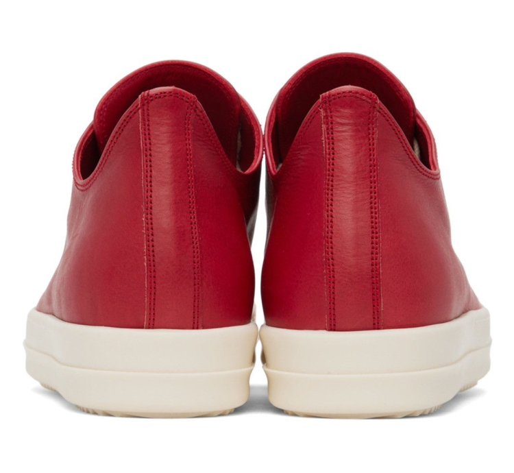 RICK OWENS RAMONE LOW CARDINAL RED