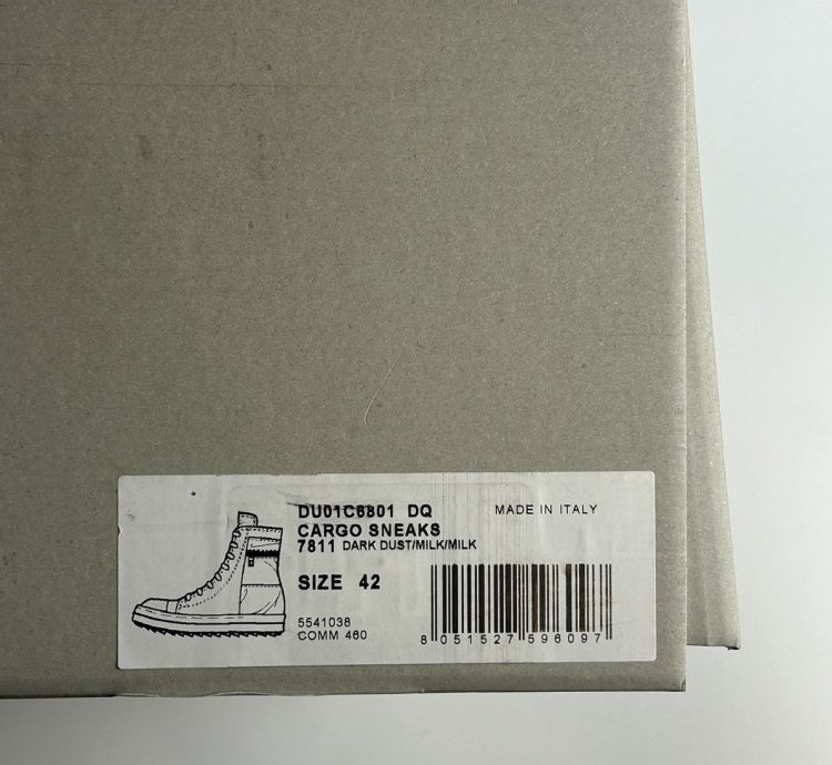 Rick Owens Ramones Cargo High Dark Dust