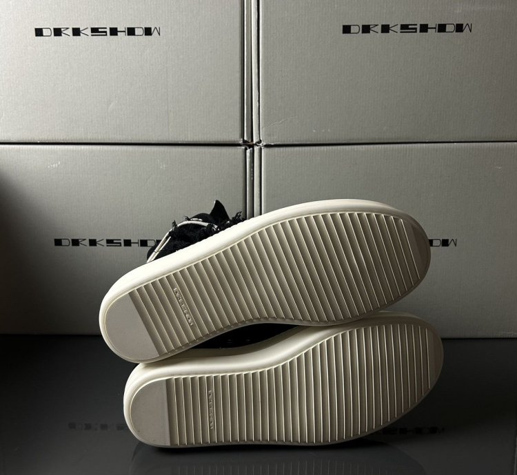Rick Owens Ramones High Black Slashed