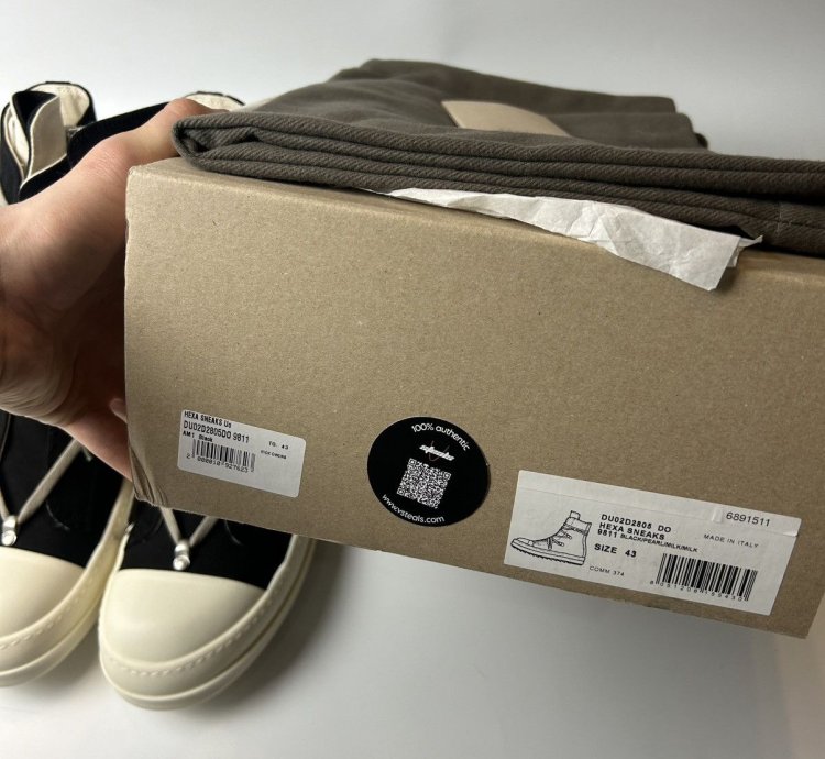 Rick Owens Ramones High Hexagram Black