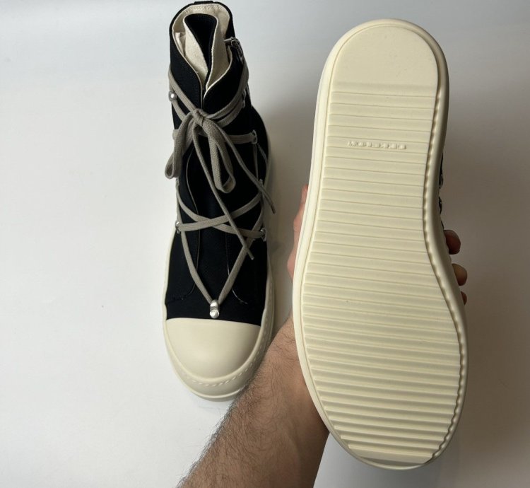 Rick Owens Ramones High Hexagram Black